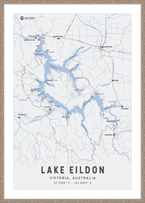 Lake Eildon Framed Maps | Lake Eildon