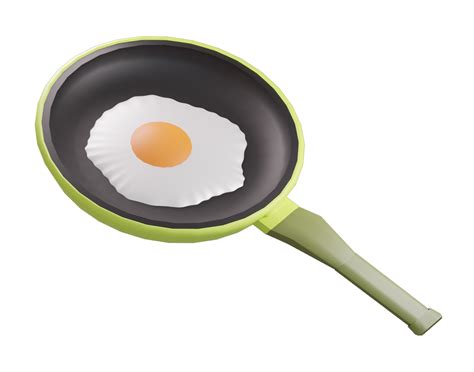 Free Sunny side up. fried eggs in a pan. 3d rendering 18749185 PNG with Transparent Background