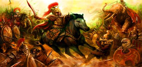 Alexander the Great leading the Greek army against the Persians ...