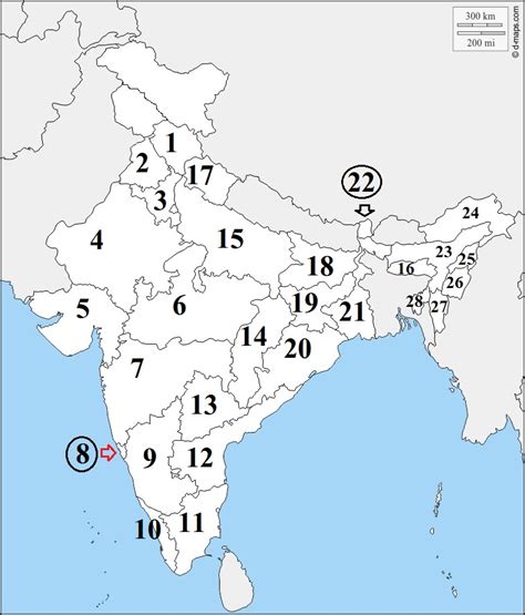 State and Capital of India - Map Quiz