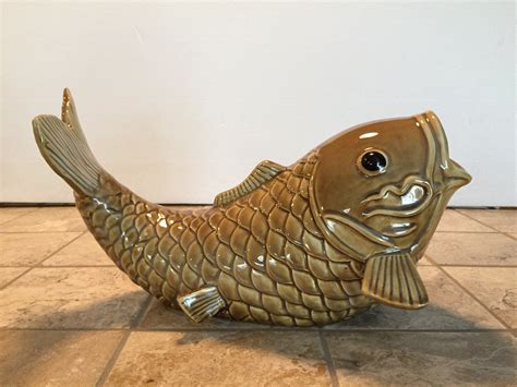 Large Ceramic Fish, Fish Centerpiece, Fish Art, Fish Figurine, Fish Collector, Fisg Decor | Fish ...