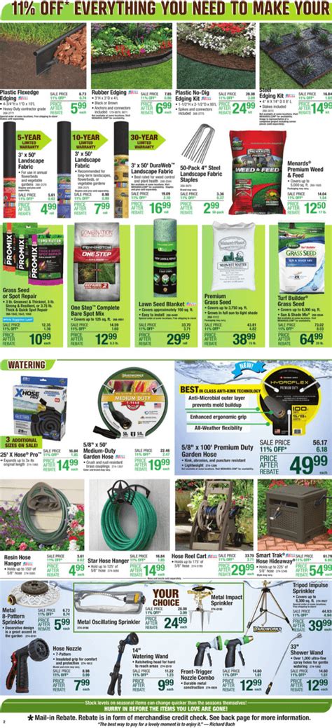 Menards Garden Center Ad Apr 27 – May 07, 2023