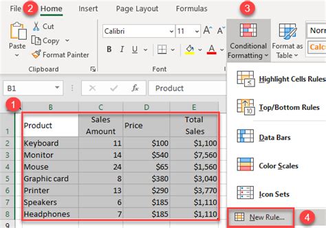 How to Display Data With Banded Rows in Excel & Google Sheets - Automate Excel