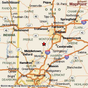 Germantown (Montgomery Co), Ohio Area Map & More