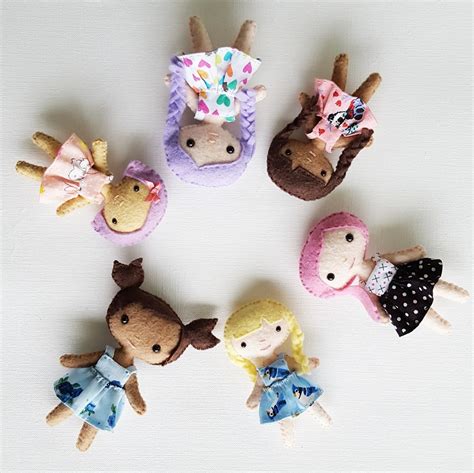 Felt Doll Patterns - Sew Your Own Handmade Dolls - Delilah Iris Felt Crafts