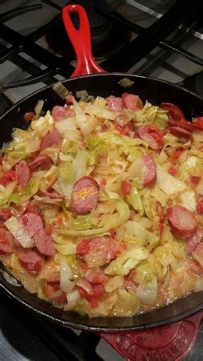 Fried Cabbage with Sausage | Just A Pinch Recipes