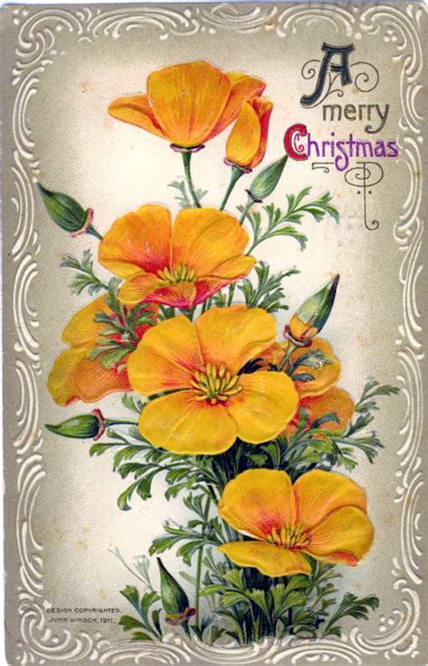 Free Floral Vintage Christmas Cards | hubpages