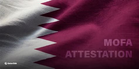 MOFA Attestation in Qatar - QatarsTalk