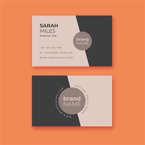 Free Vector | Minimalist business card template