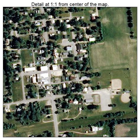 Aerial Photography Map of Modoc, IN Indiana