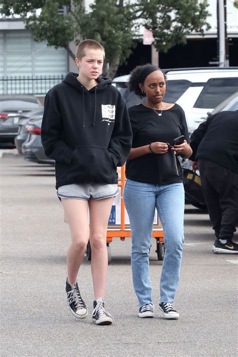 Shiloh Jolie-Pitt and Zahara Jolie-Pitt - Shopping at Home Depot in Los Angeles 01/07/2023 ...