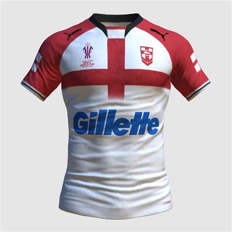 ENGLAND Rugby League World Cup 2021-2022 Oxen Home Shirt Football Fan ...