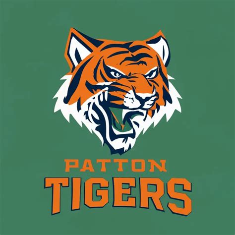 LOGO Design for Patton Tigers Striking Tiger Symbolizing Strength and Agility with Bold ...