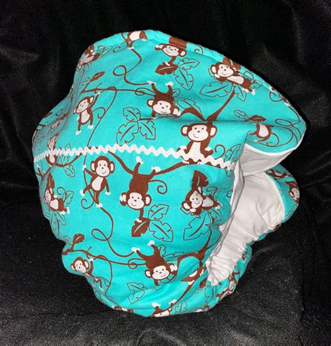 Waddle Diaper Spread Diaper for ABDL With Brown Monkeys on - Etsy Israel