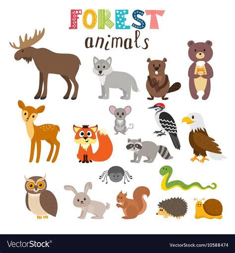 Image result for forest animals | Cute cartoon animals, Cartoon animals ...