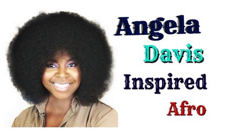 Angela Davis inspired afro/ Afro Inspiré D'Angela Davis - YouTube