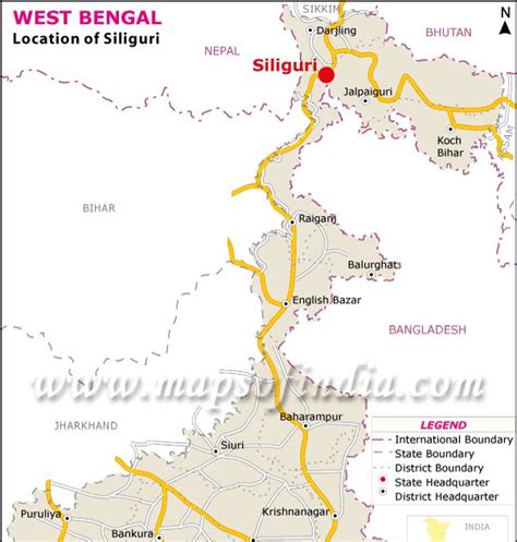 Siliguri India Map | Time Zones Map