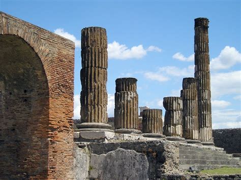 Pompeii, Italy. Pompeii was destroyed and completely buried during the catastrophic eruption of ...