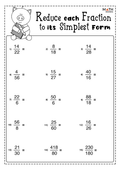 Simplify Fractions Worksheet With Answers Grade 5 Math Worksheet - The Art of Images