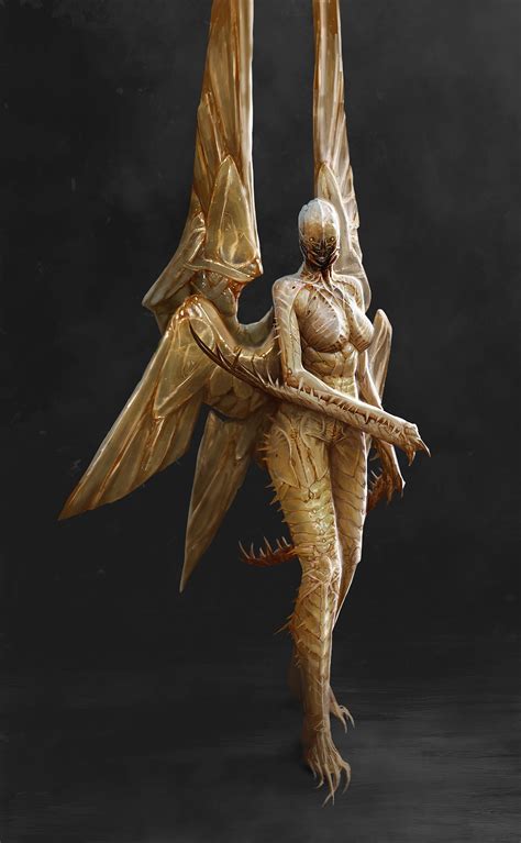 ArtStation - Pupal Seraphim, mike franchina Monster Concept Art, Fantasy Monster, Monster Art ...