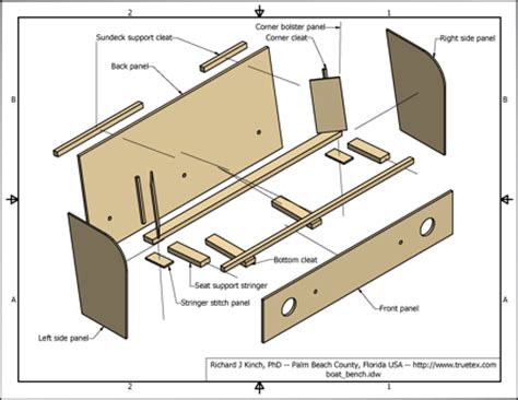 Woodwork Boat Bench Seat Design PDF Plans