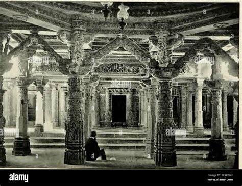 Mount Abu Jain-Temple ca1898 Stock Photo - Alamy