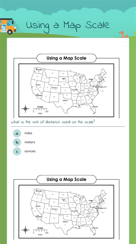 Using A Map Scale Worksheet – Zip Worksheet