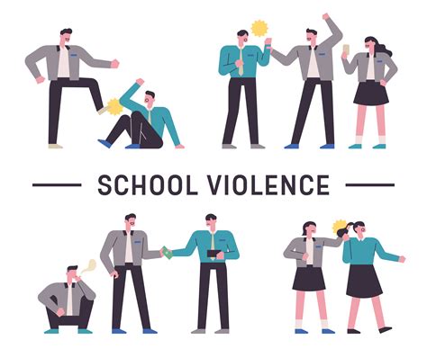 School violence students 1850840 Vector Art at Vecteezy