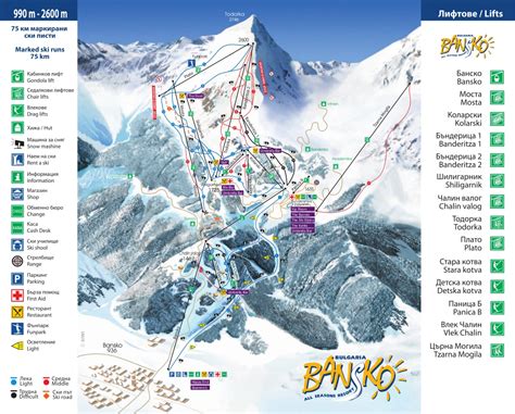 Bansko Ski Trail Map Free Download