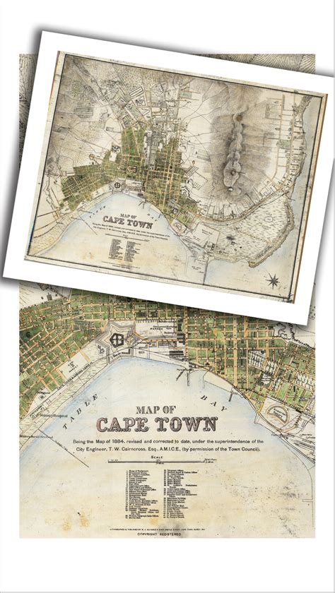 1909 Cape Peninsula Vintage Map - MapStudio