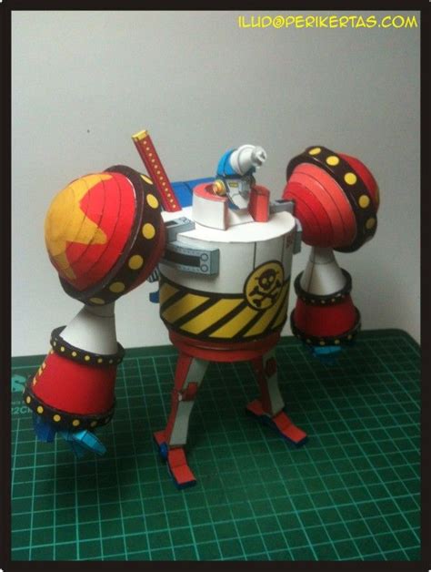 Iron Pirate General Franky Papercraft ~ Paperkraft.net - Free ...