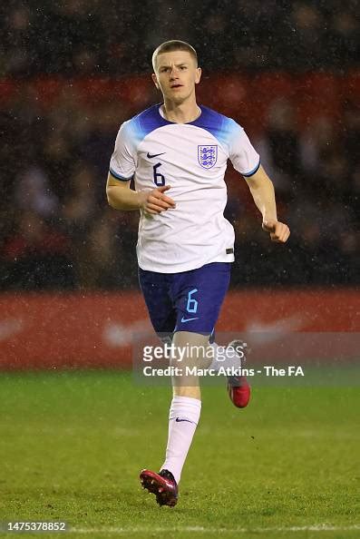 Adam Wharton of England looks on during the UEFA U19 European... News ...