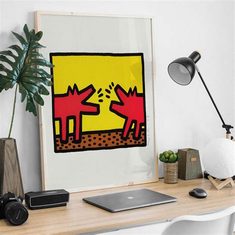 Keith Haring Dogs Poster Keith Haring Exhibition Print Pop - Etsy