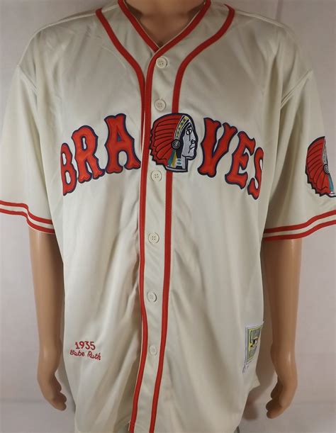 Lot Detail - BABE RUTH BOSTON BRAVES MITCHELL & NESS COOPERSTOWN COLLECTION JERSEY