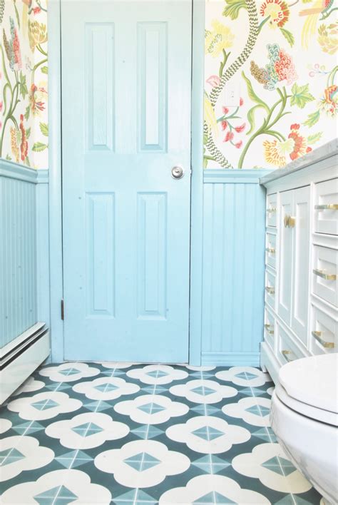 blue-painted-beadboard-and-chair-rail-in-bathroom - Showit Blog