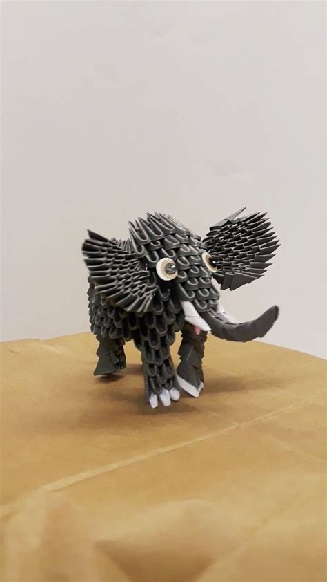 Origami Paper Art, 3d Origami, Origami Elephant, Centerpieces