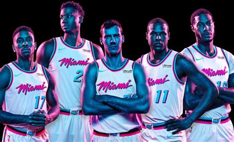 First Look: Miami Heat Officially Unveil Vice-Themed Uniforms