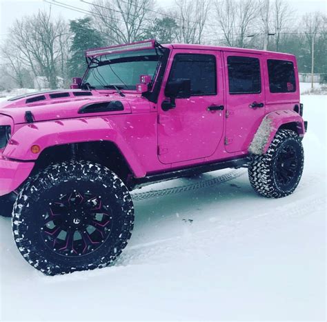 Hot Pink Jeep Wrangler