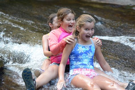 Sliding Rock - Camp Illahee Girls Summer Camp