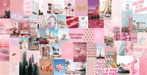 Pink Collage Computer Wallpapers - Top Free Pink Collage Computer ...