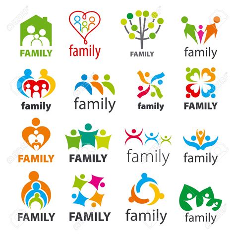 large collection of vector icons family Logo Design, Icon Design, Web Design, Logo Familia ...