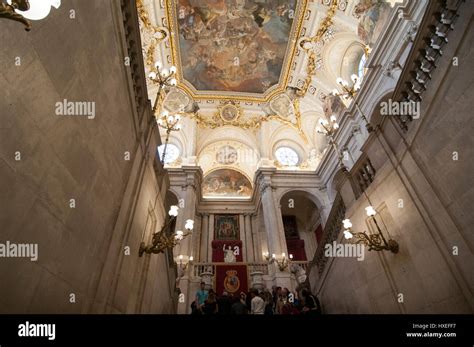 Interior of the Royal Palace, Madrid, Spain Stock Photo - Alamy