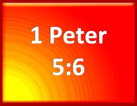 Bible Verse Powerpoint Slides for 1 Peter 5:6