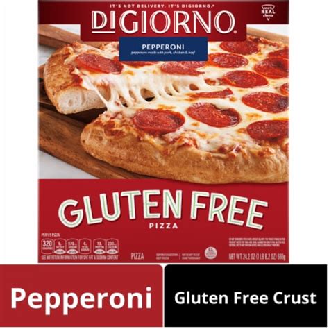 DiGiorno Pepperoni Gluten Free Original Crust Frozen Pizza, 24.2 oz ...