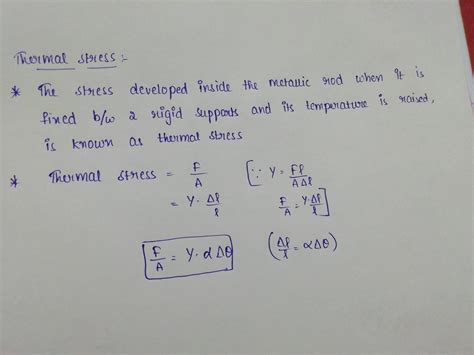 Coefficient Of Thermal Expansion Formula