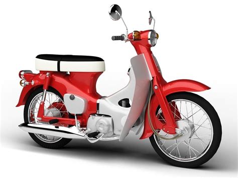 Honda C50 Cub 1967 3D Model MAX OBJ 3DS FBX C4D DXF - CGTrader.com