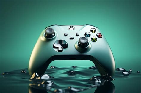 Premium Photo | A_3d_rendering_of_an_xbox_series_x_controller_floati
