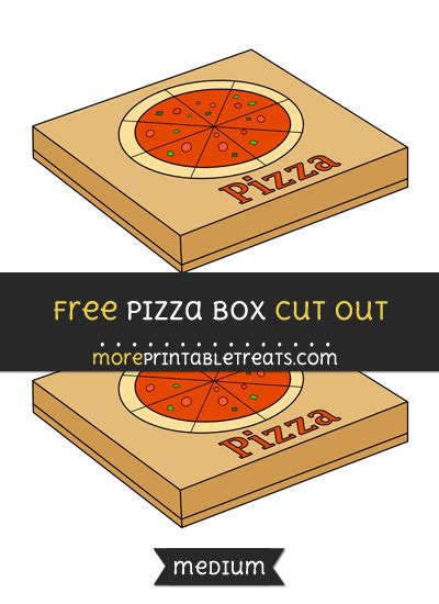 Pizza Box Cut Out – Medium