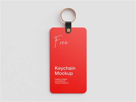 Free plastic keychain mockup - Mockups Design