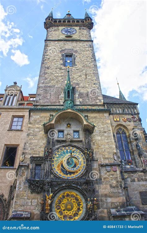 Astronomical Clock Tower in Old Town Prague, Czech Republic Stock Image ...